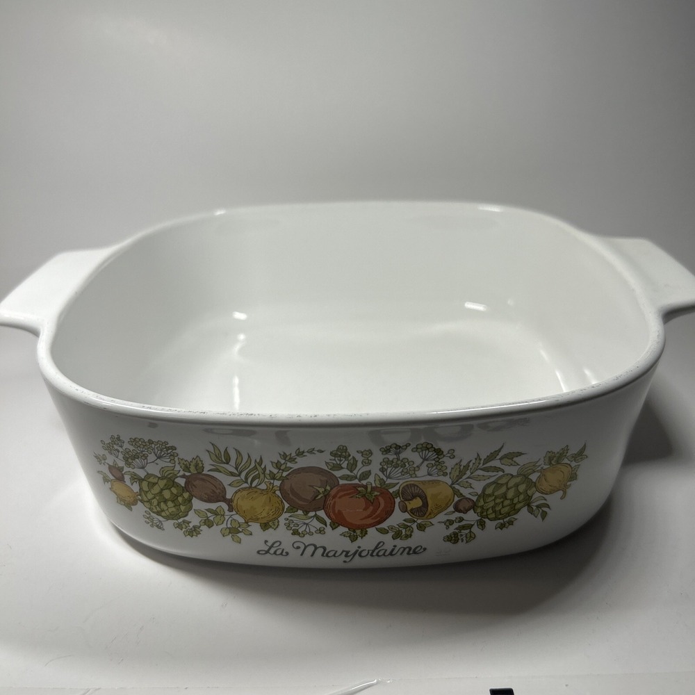 Rare 1970s Vintage Corning Ware Spice of Life "La Marjolaine" 2 Quart A-2-B